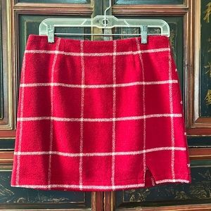 LuLus Plaid Mini Skirt Size M